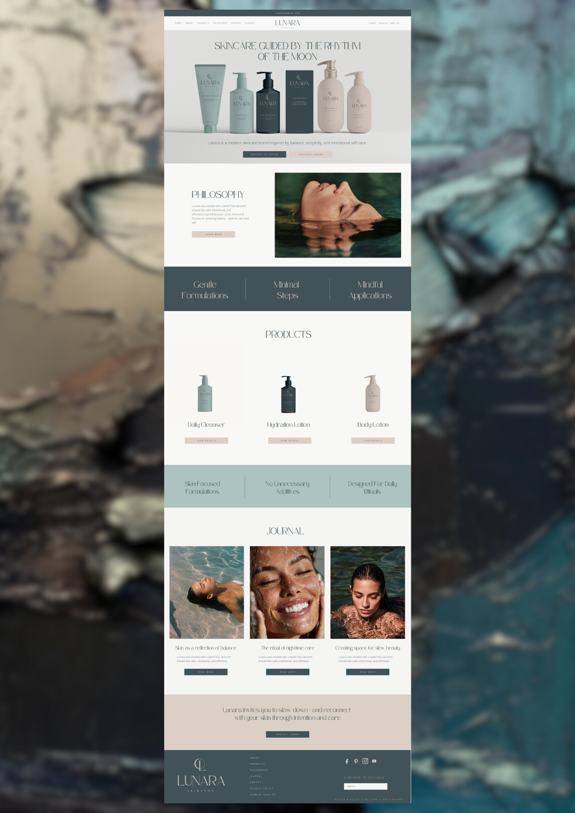 Lunara Skincare — The Ritual of Calm & Confidence